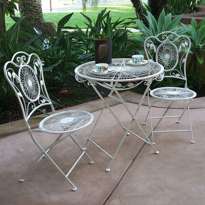 Corrigan 2 Person Round Outdoor Dining Set